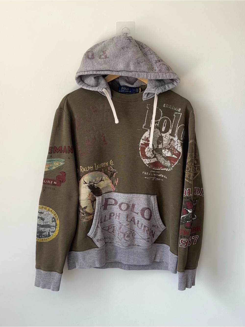 Polo Ralph Lauren Sportsman Country Hoodie Men’s M Wildlife Expedition Graphic